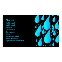 Rain Drops Business Card