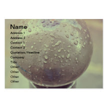 Rain drops business card