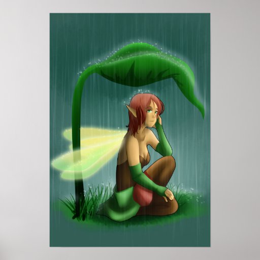 Rain fairy print