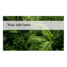Rain forest business card