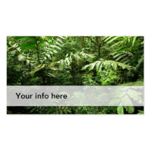 Rain forest business card