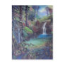 Rain Forest Landscape River Waterfalls Art Postcards