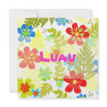 Rain Forest/Luau/tropical flowers/funky colours invitations