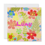 Rain Forest/Luau/tropical flowers/funky colours