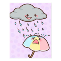 Rain Hurts Postcard