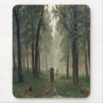 'Rain in an Oak Forest' Mouse Pads
