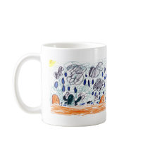 rain in the dessert childrens artwork mugs