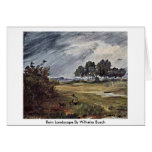 Rain Landscape By Wilhelm Busch Card