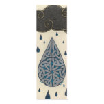 Rain mini-bookmark business card template
