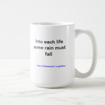 Rain must fall mug from Longfellow