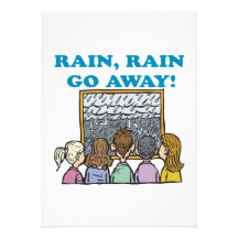 Rain Rain Go Away Custom Invite