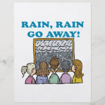 Rain Rain Go Away Full Color Flyer