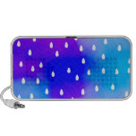 Rain with blue and purple cloudy sky. iPhone speakers