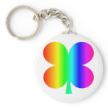 rainbow 4 leaf clover keyring keychains