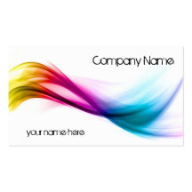 Rainbow abstract background business cards