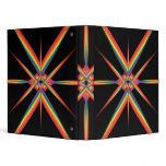 Rainbow Abstract Pattern: Custom Binder