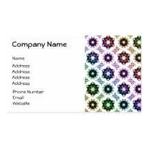 Rainbow Alien Eye Fractal Art Pattern Business Cards