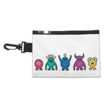 Rainbow Alien Monsters Accessories Bags