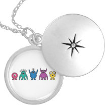 Rainbow Alien Monsters Locket
