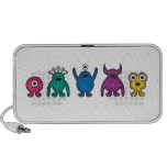 Rainbow Alien Monsters Travel Speakers