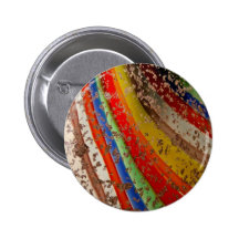 Rainbow Art Glass Button