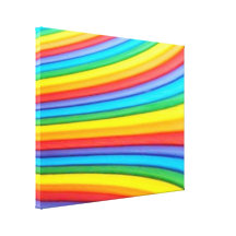 Rainbow Art Wrapped Canvas Print