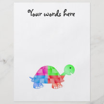 Rainbow baby turtle flyer design