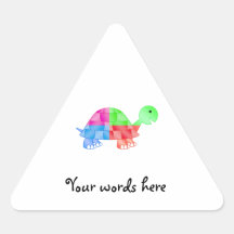 Rainbow baby turtle sticker