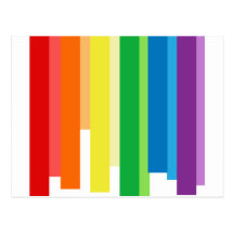 RAINBOW BARS -.png Postcard
