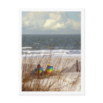 Rainbow Beach Chairs Post Cards