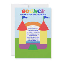 Rainbow Birthday Bounce Bounc House Birthday Party