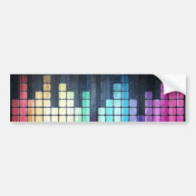 Rainbow Blocks Bumper Stickers