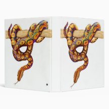 Rainbow Boa Snake Avery Binder