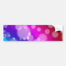 Rainbow Bokeh Pattern Bumper Sticker