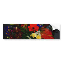 Rainbow bouquet of flowers bumper stickers