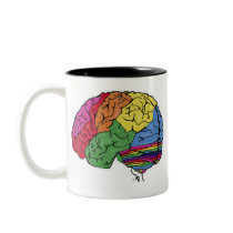 Rainbow Brain Coffee Mug