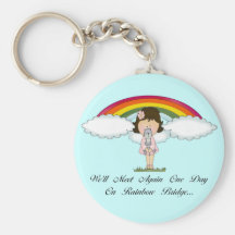 Rainbow Bridge (cat) Key Chains