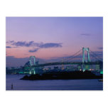 Rainbow Bridge crossing Tokyo Bay, Japan Postcard