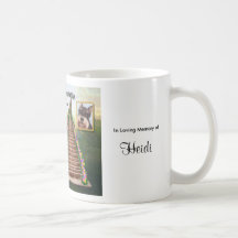 Rainbow Bridge Photo Mug For Loss Of Female Pet