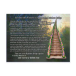 Rainbow Bridge Poem Sympathy Card Postcards