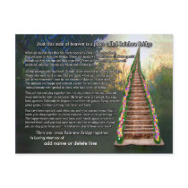 Rainbow Bridge Poem Sympathy Card Postcards
