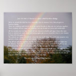 Rainbow Bridge Rainbow Photo with Poem posters