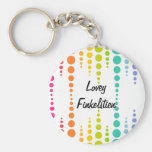 Rainbow Bubble Dots Keychains