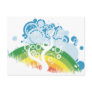 rainbow bubble sky postcards