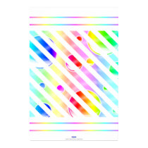 Rainbow bubbles poster (Customizable!) posters