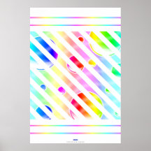 Rainbow bubbles poster (Customizable!)