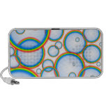 Rainbow bubbles travelling speakers