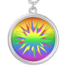 Rainbow Burst necklace, customize