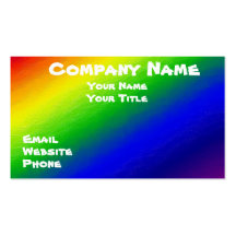 Rainbow business card