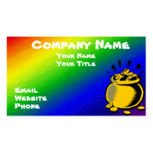 Rainbow business card
